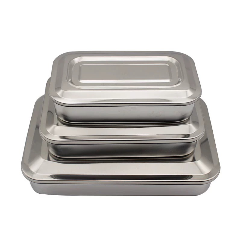 Stainless Steel Sterilization Tray With Cover