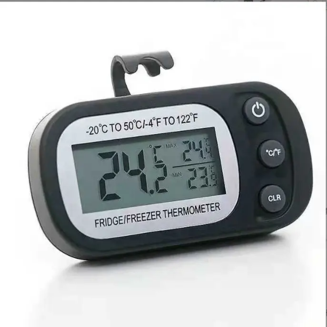 Portable suspended LCD large screen display household digital refrigerator thermometer