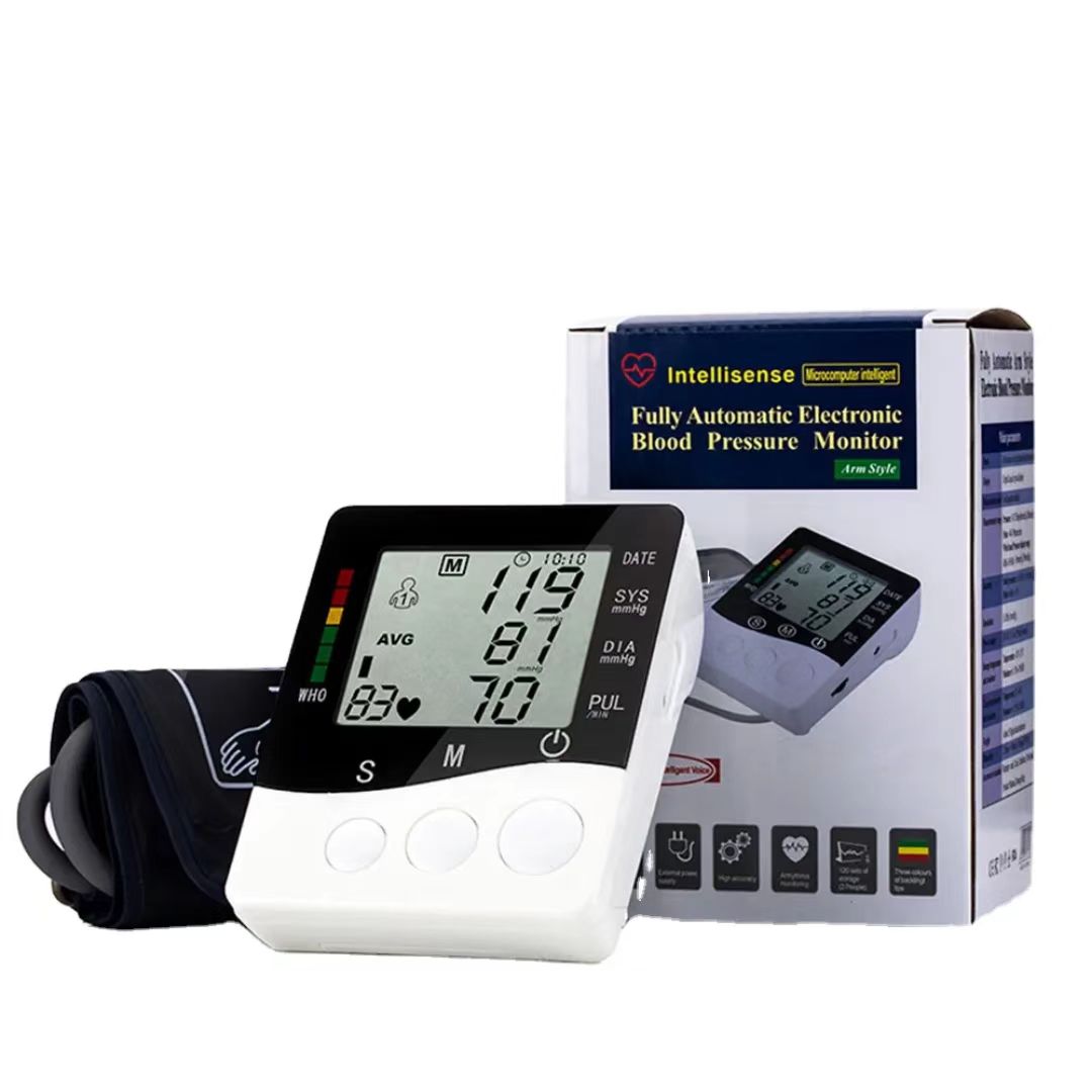 Portable medical upper arm fully automatic electronic blood pressure monitor