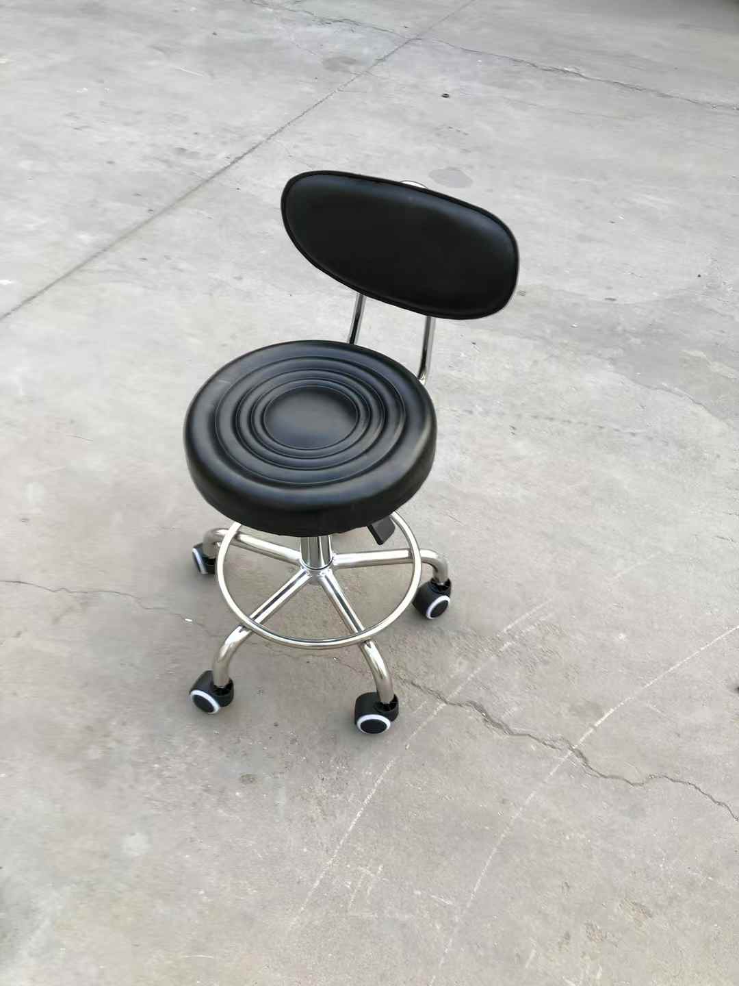 Height Adjustable Stool With Backrest