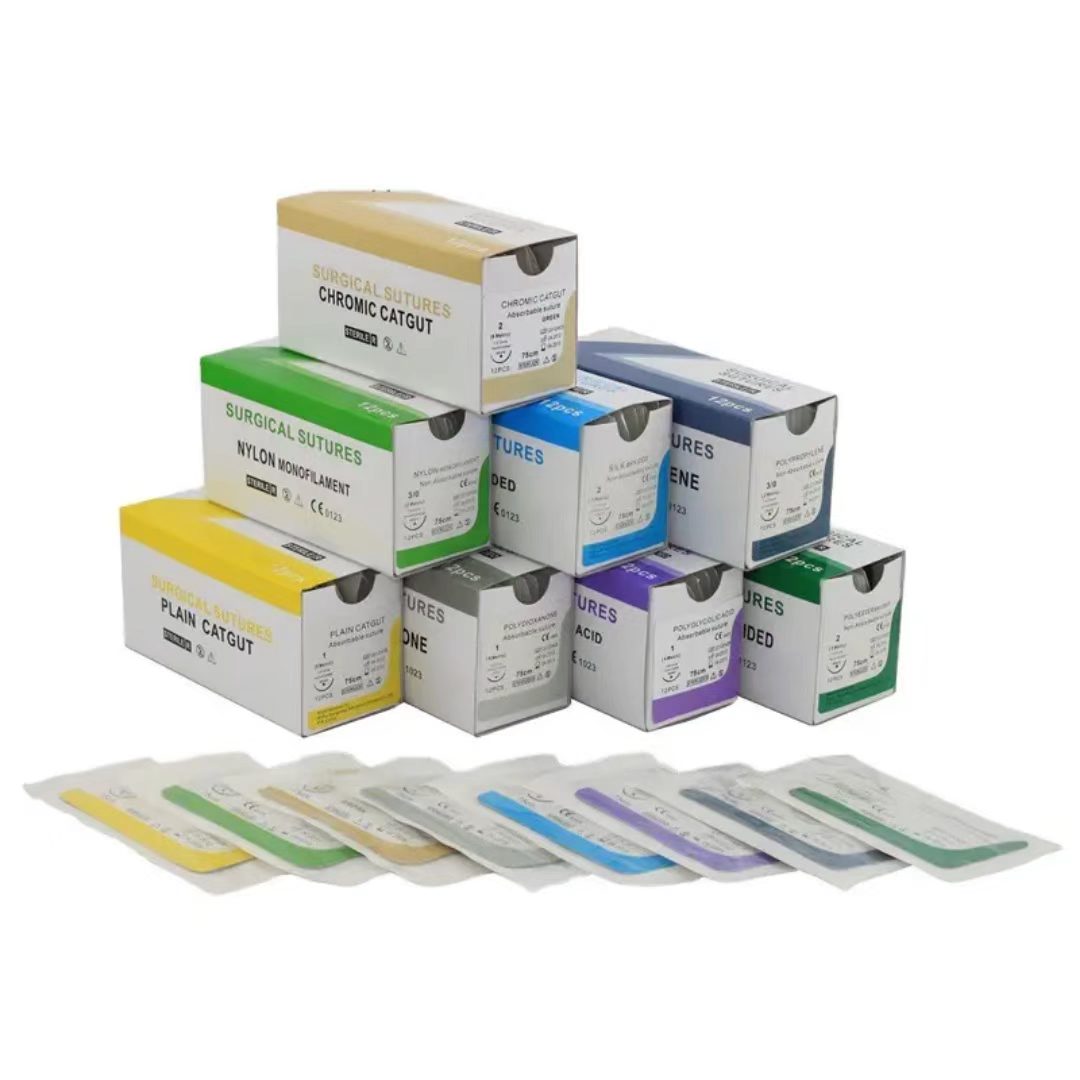Factory Direct Medical Sutures with Needle - Absorbable & Non-Absorbable Surgical Sutures
