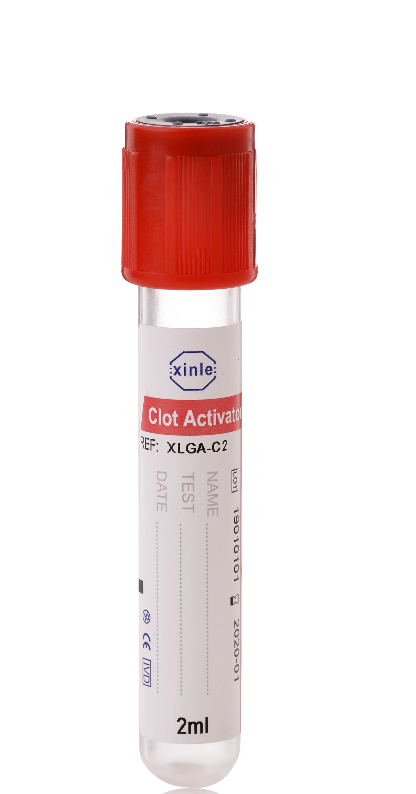 Plain Tube Procoagulation Tube Red Cap Vacuum Blood Collection Tube