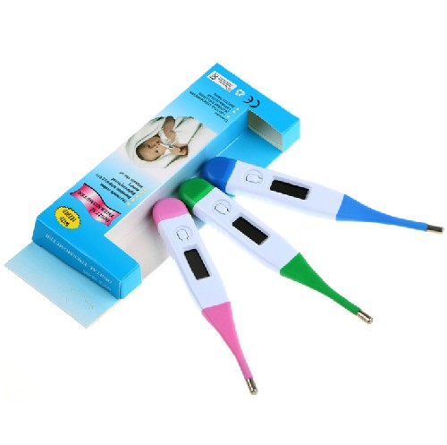 CE Approved Soft Tip Digital Clinical Thermometer for Baby & Adult, Oral/Rectal/Armpit Use