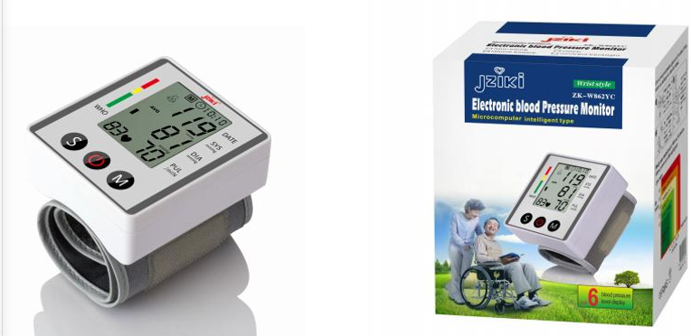 Factory wholesale oem customized portable wrist digital electronic blood pressure monitor