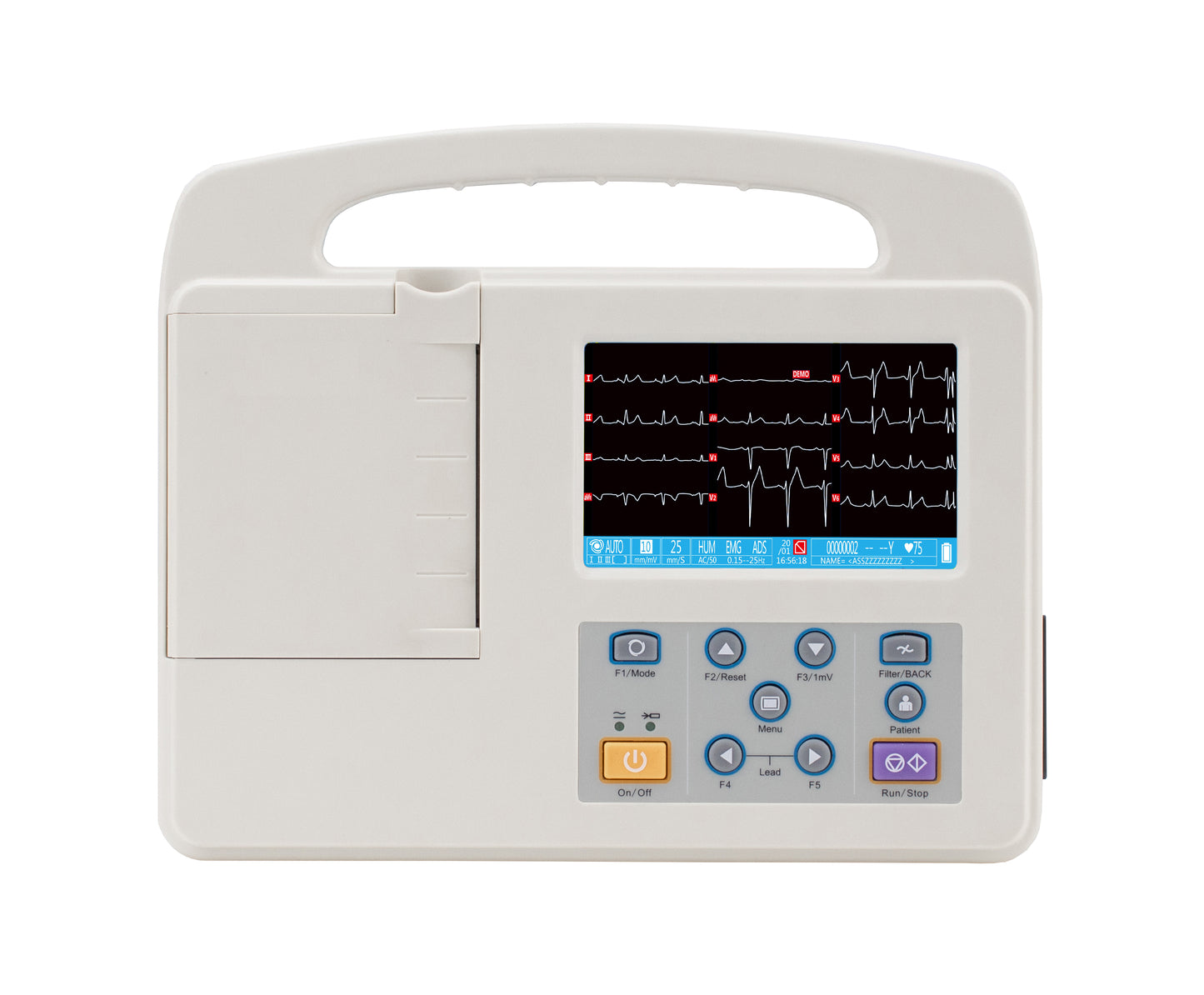 3-Channel ECG Monitor With Built-in Printer Portable ECG Machine For Home & Clinic Use