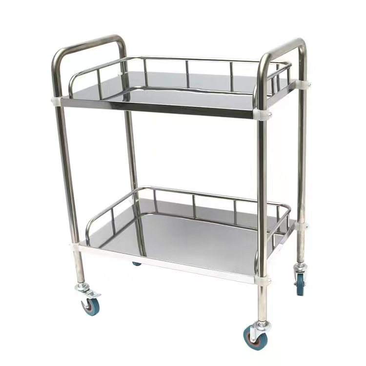 Two-Layer Detachable Stainless Steel Instrument Cart