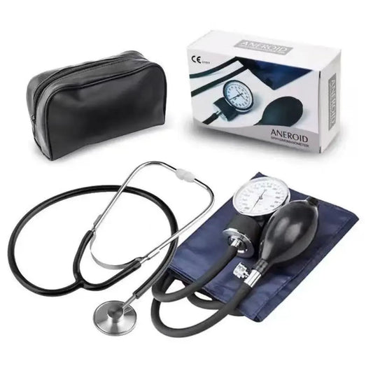 High-quality Alloy Medical Portable Manual Arm Sphygmomanometer With Double-headed Stethoscope
