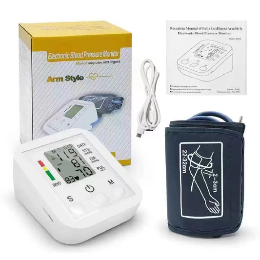 Wholesale high-quality LCD display home upper arm digital electronic blood pressure monitor BP