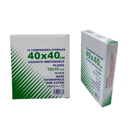 Customizable 100% cotton compressed sterile medical gauze