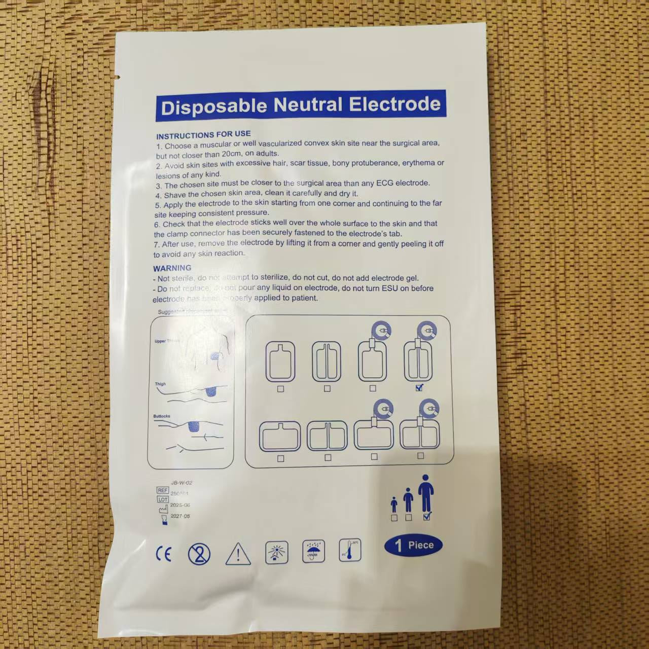 Disposable Neutral Electrode