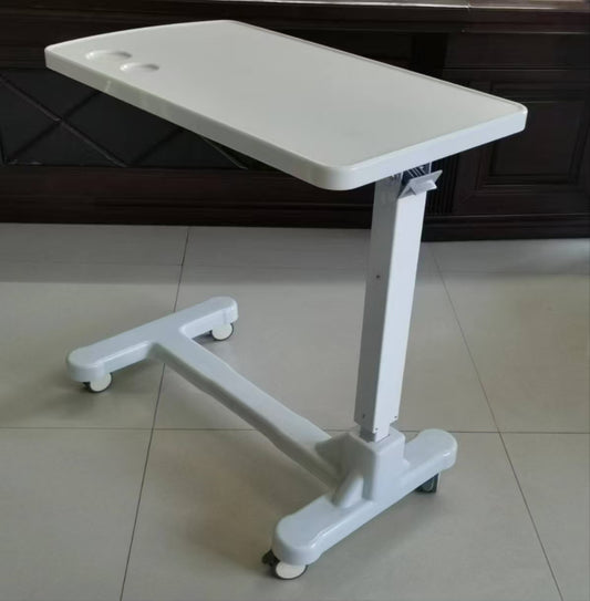 Medical Overbed Table With ABS Desktop