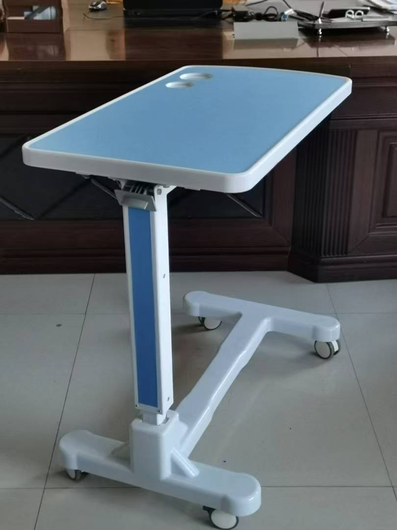Medical Overbed Table With ABS Desktop