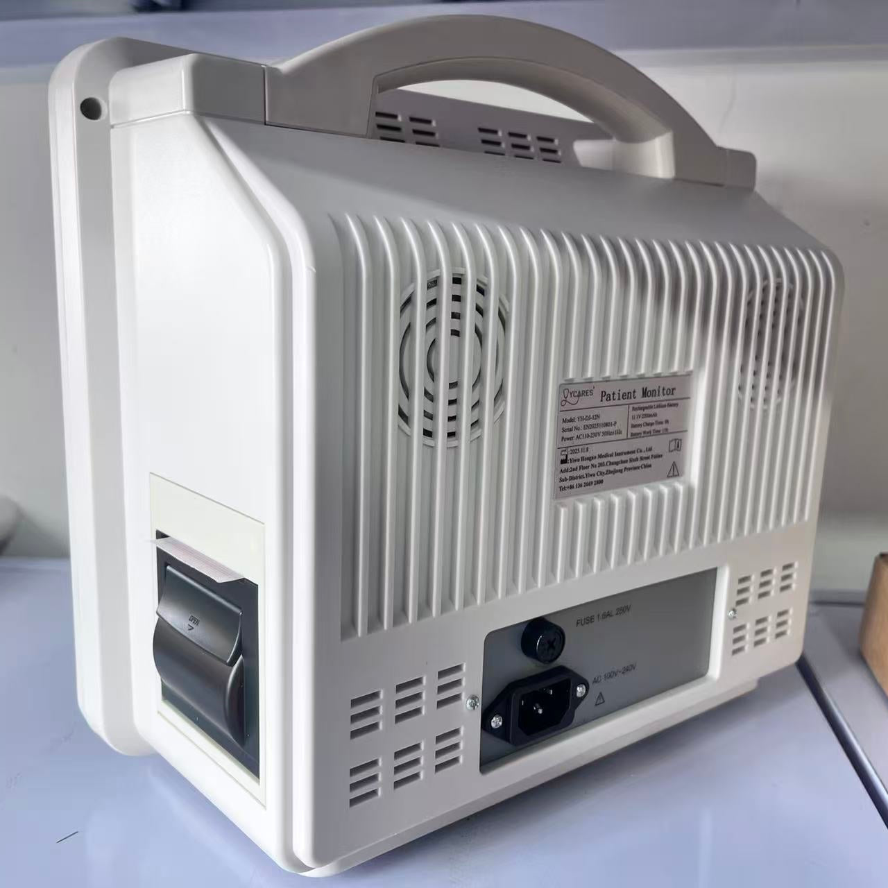 Multiparameter Patient Monitor: 6 Vital Signs (ECG/NIBP/SpO₂) | 12.1" TFT Display | 3H Battery