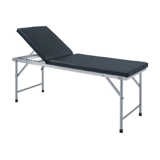 Stainless Steel Back-Lifting Examination Table with 5cm Thick Mattress (1900×600×750mm / 1900×600×700mm)