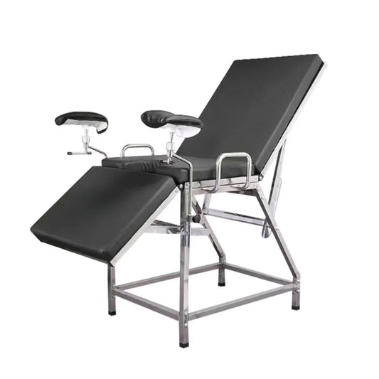 Stainless Steel Three - Fold Obstetric Examination Bed