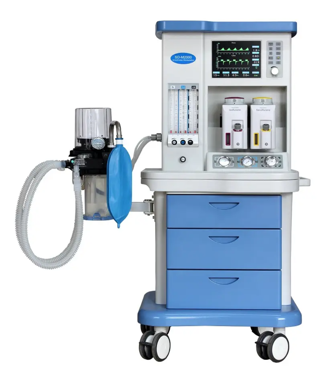 High-Performance Anesthesia Machine with Halothane & Isoflurane Compatibility