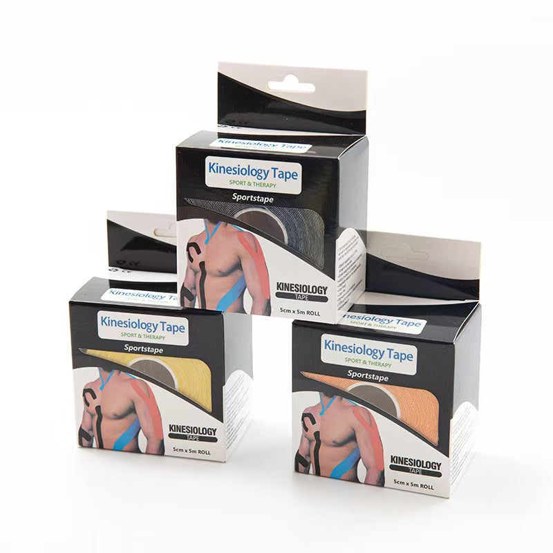 Kinesiology Tape Sports Therapy: Waterproof Elastic Muscle Support Tape for Athletes, Pain Relief & Injury Recovery
