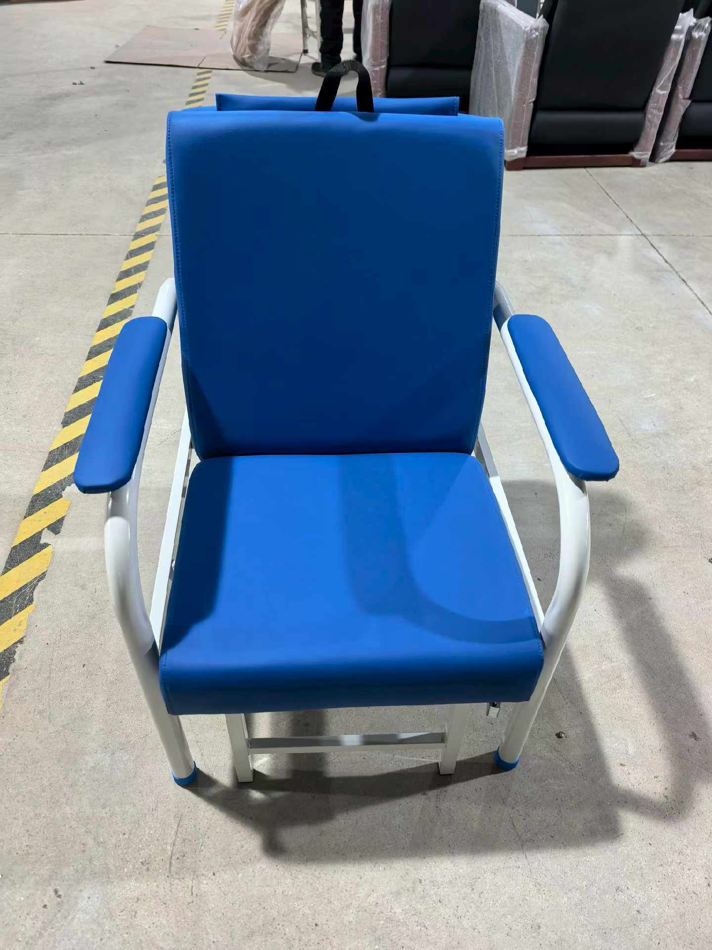 Foldable Hospital Accompany Chair Bed, Convertible Patient Attendant Sleeping Chair