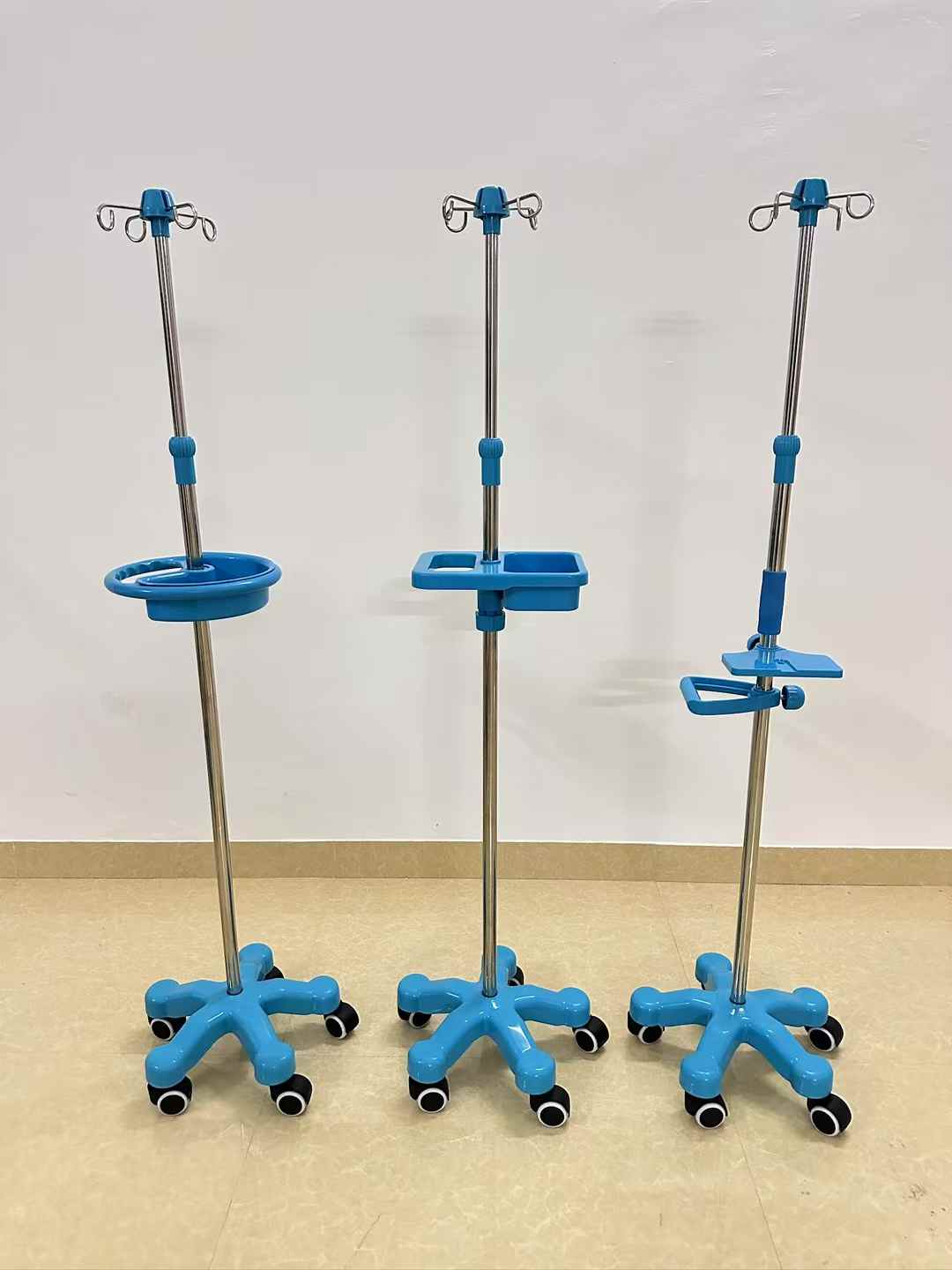 IV Stand With Small Handle & Square Tray