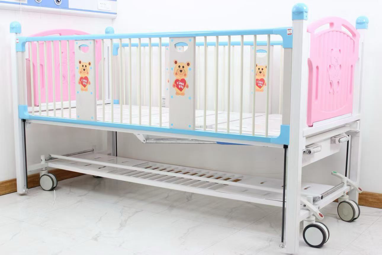 Manual Pediatric Hospital Bed / Children Nursing Bed