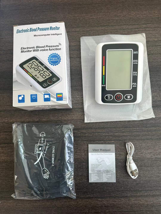 Electronic Blood Pressure Monitor With Voice Function