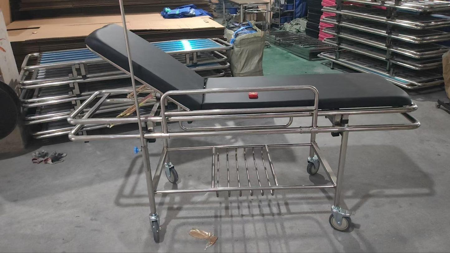 Stainless Steel Patient Stretcher Trolley
