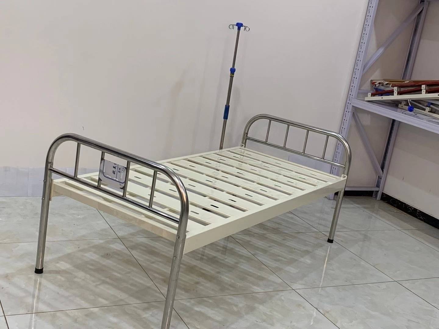 Stainless Steel Flat Hospital Bed