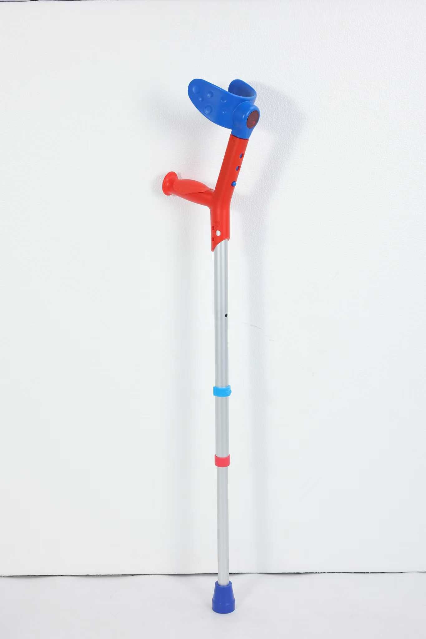 Colorful Kids Forearm Crutch, Adjustable Aluminum Pediatric Elbow Crutch