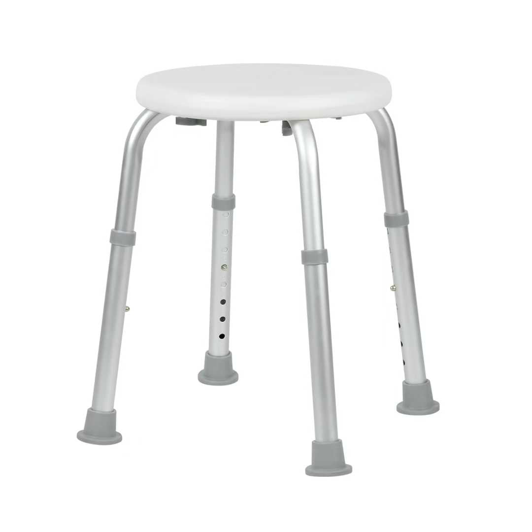 Round Non-Slip Shower Stool, Height Adjustable Bath Chair for Elderly, Disabled, Pregnant