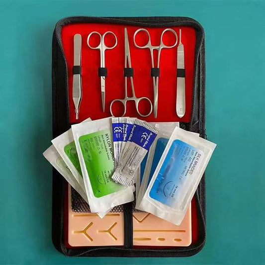 Medical Suture Training Kit with Silicone Skin Pad for Medical Students