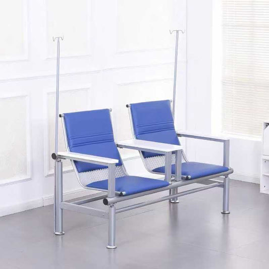 4-Seater Infusion Chair | Hospital Waiting Transfusion Chair with IV Pole
