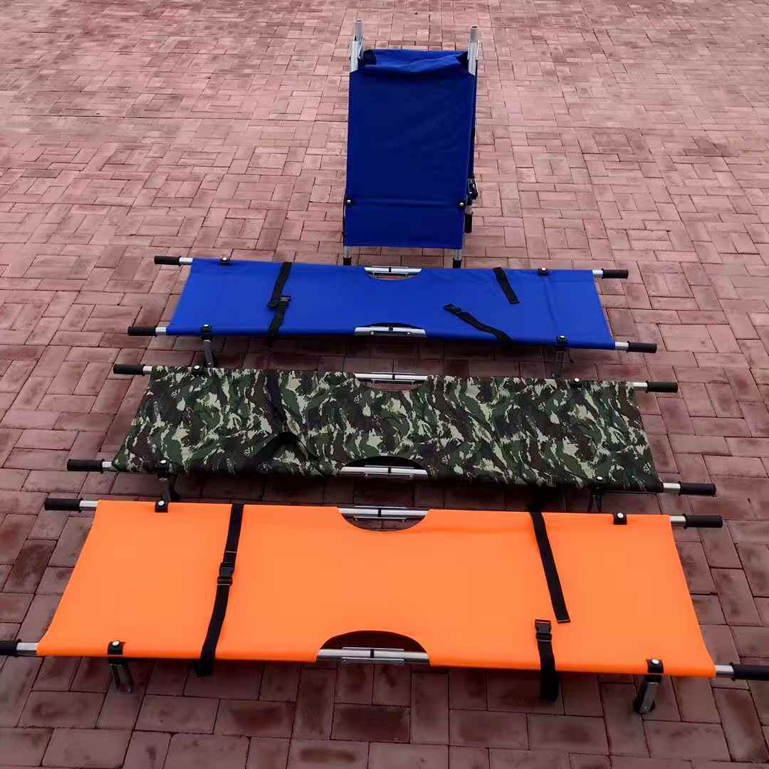 Aluminum Alloy Folding Stretcher, Portable Emergency Rescue Stretcher for First Aid