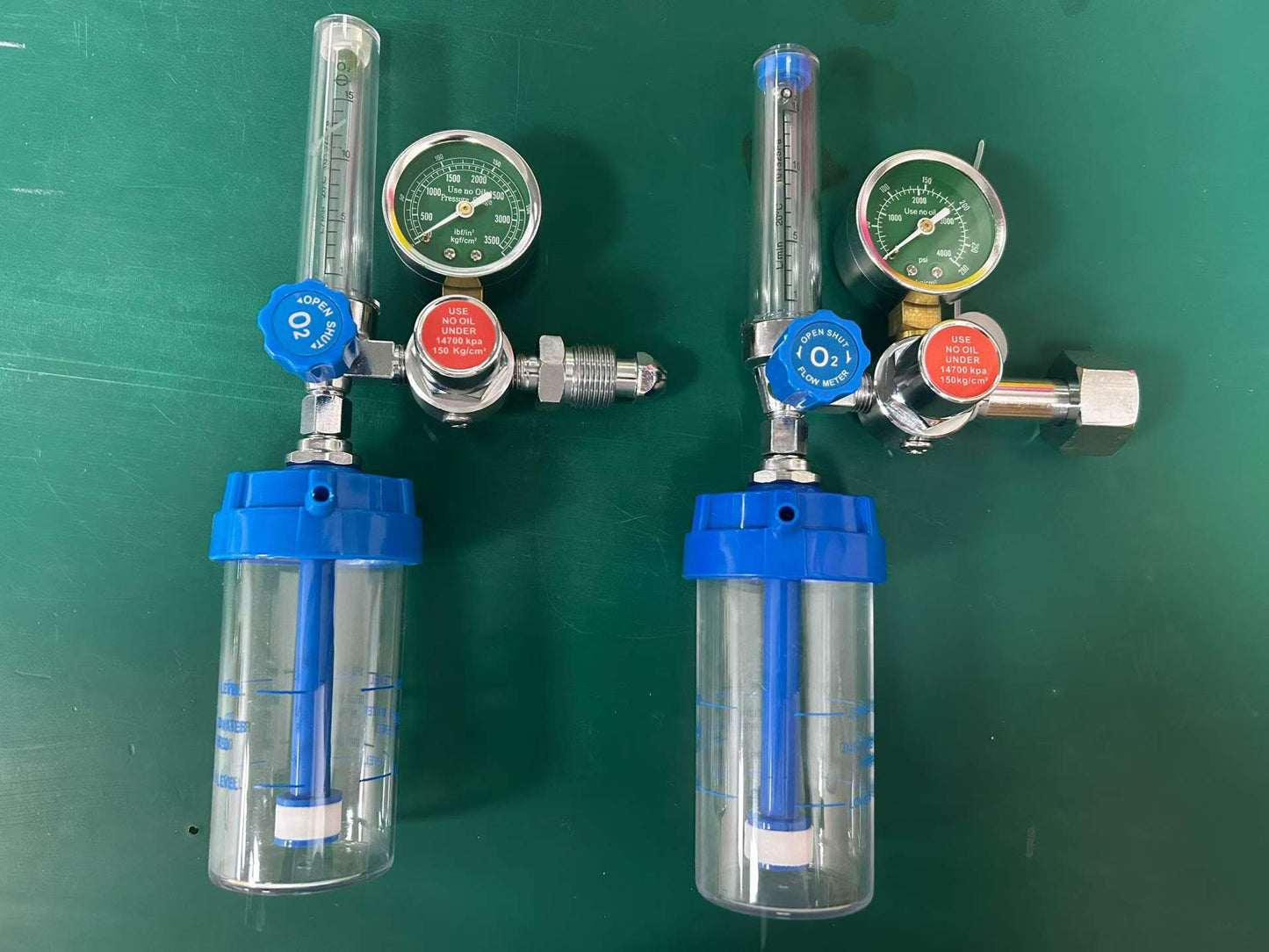 Medical Oxygen Regulator with Humidifier Bottle & Flowmeter