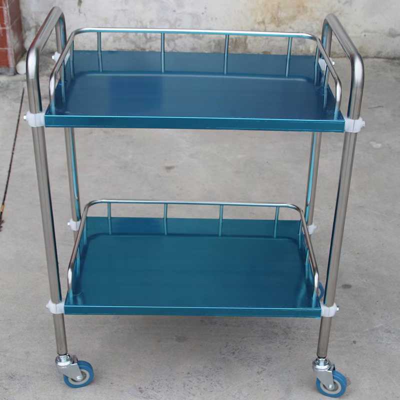 Two-Layer Detachable Stainless Steel Instrument Cart