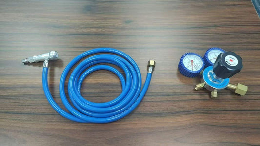 Oxygen Gas Regulator with Medical High Pressure Connecting Hose Assembly