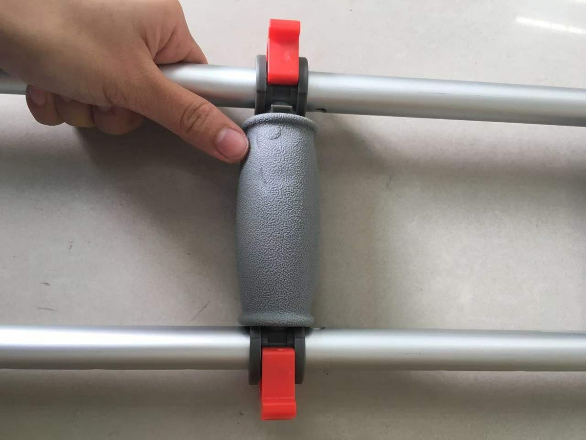 Folding Aluminum Underarm Crutches, Adjustable Lightweight Axillary Crutches for Adult Foot Injury Recovery