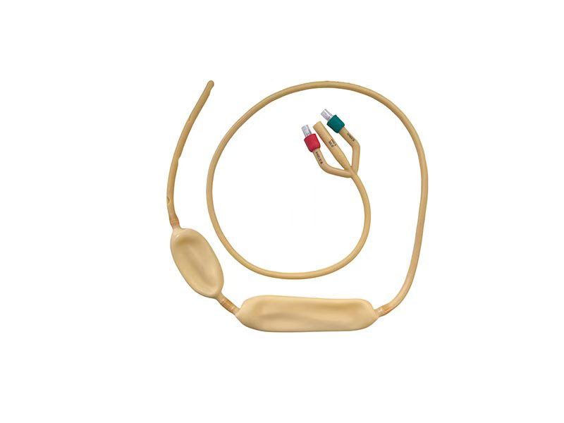 Disposable Triple Lumen Double Balloon Stomach Tube, Medical Gastroesophageal Tamponade Catheter