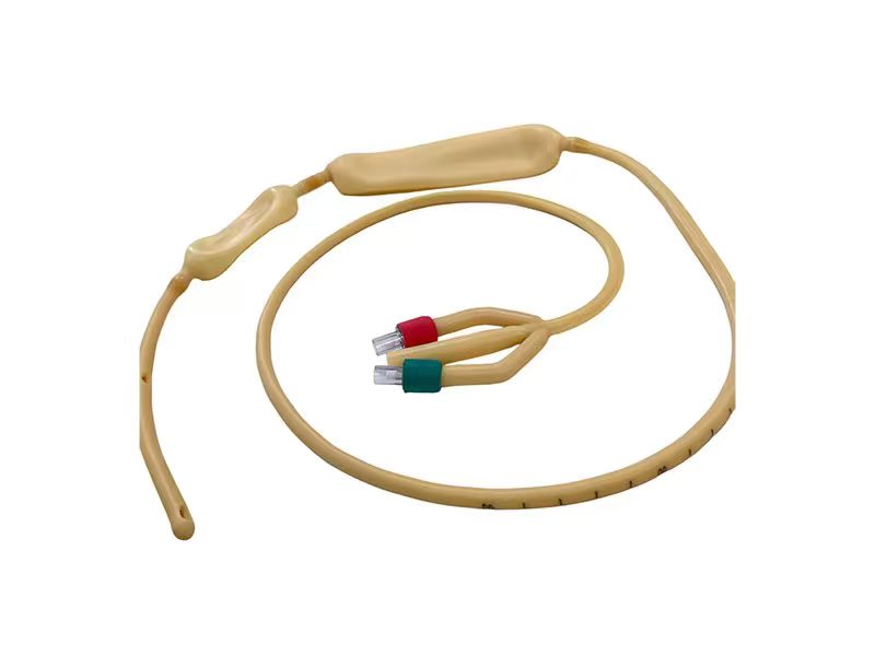 Disposable Triple Lumen Double Balloon Stomach Tube, Medical Gastroesophageal Tamponade Catheter
