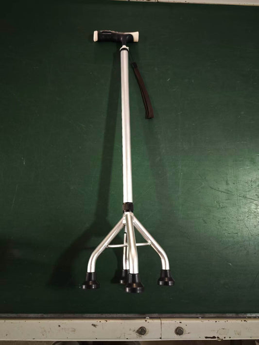 Full Aluminum Alloy Quad Cane