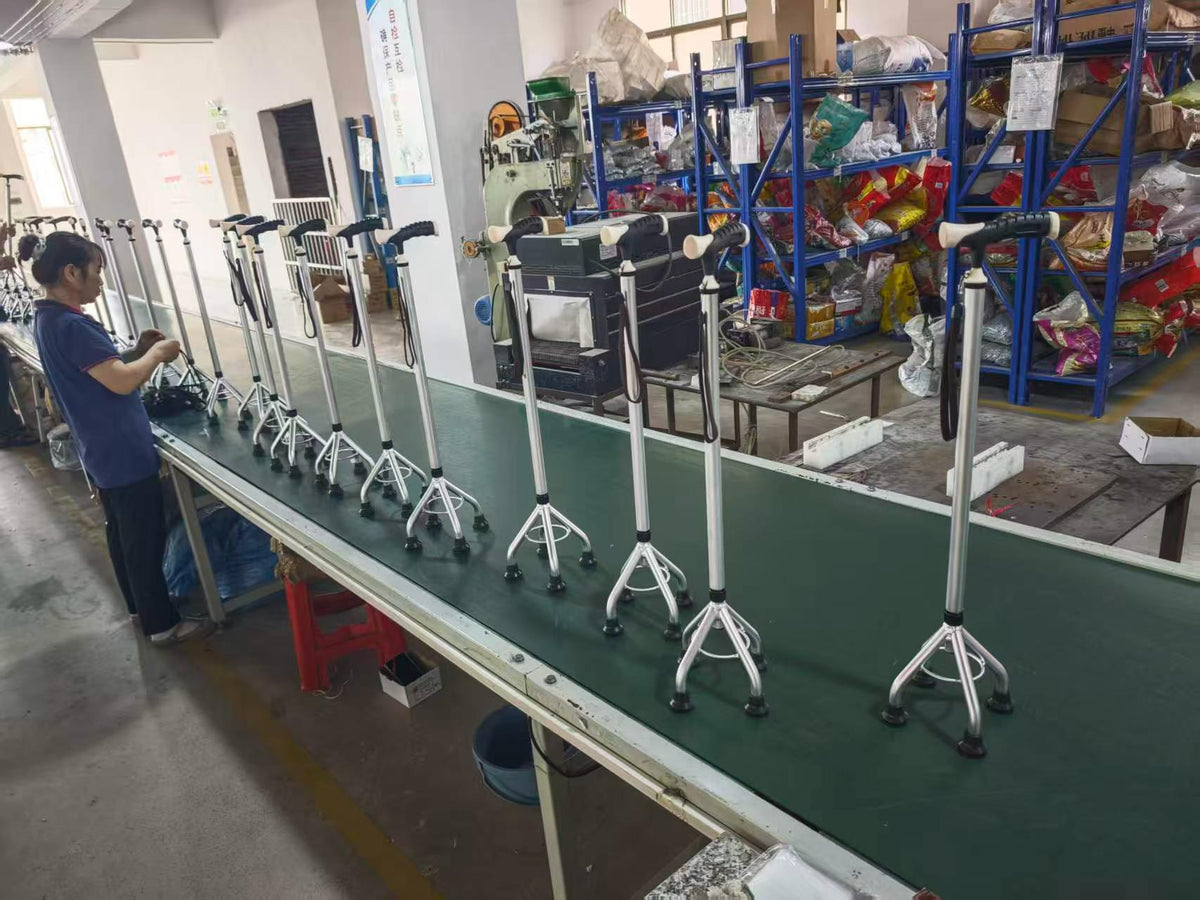 Full Aluminum Alloy Quad Cane