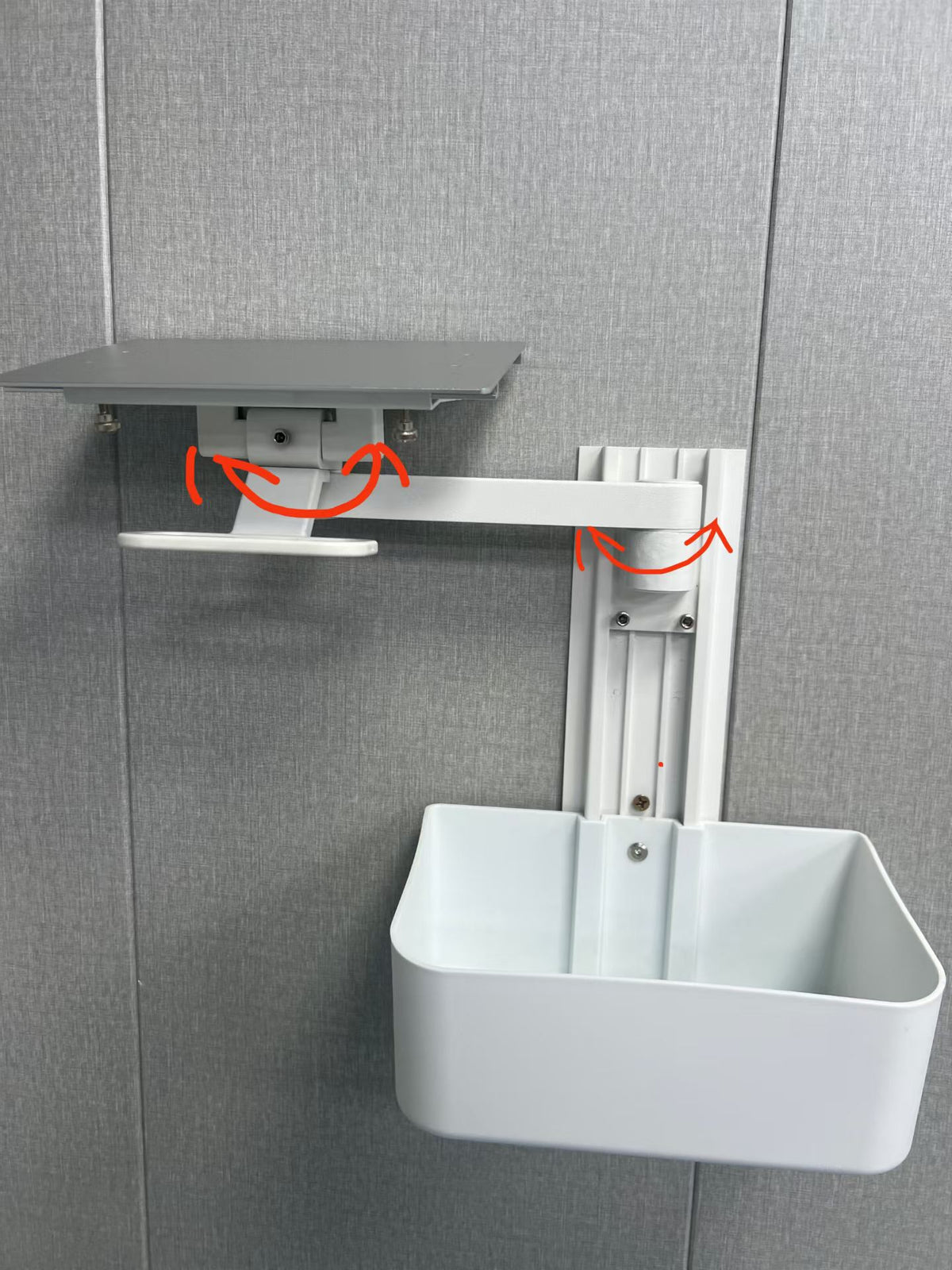 New Wall Mount Monitor Bracket, Aluminum Alloy Frame
