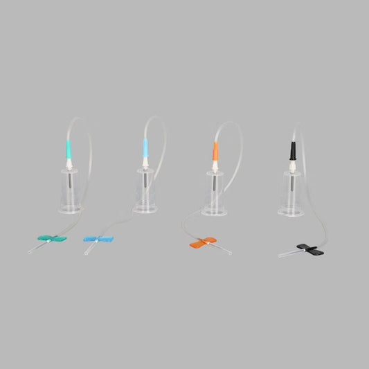 Disposable Sterile Butterfly Blood Collection Needle with Holder, Vacuum Blood Collection Set