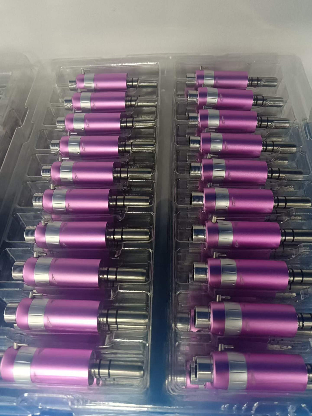 Colorful Dental Low Speed Handpiece Set Purple Air Motor Straight Handpiece for Dental Clinic Lab