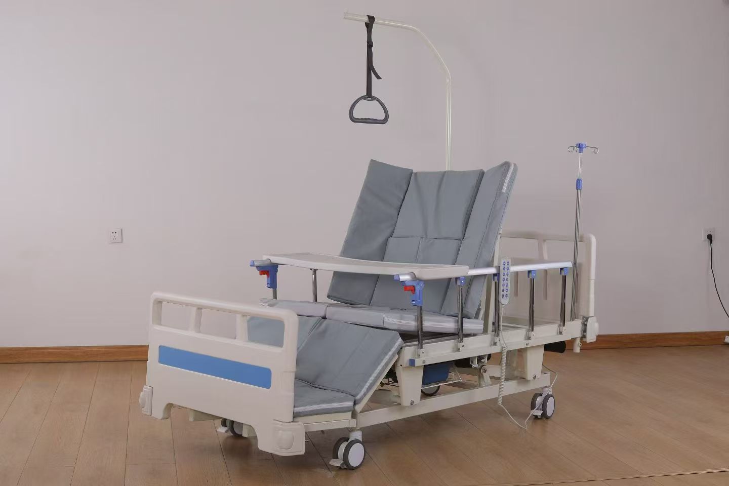 Electric Turning Over Nursing Bed with Overall Lifting Function