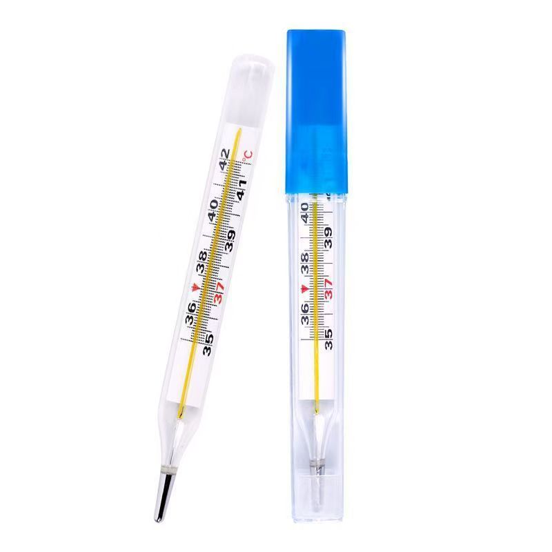 Medical Glass Mercury Clinical Thermometer | Armpit & Oral Use, CE Certified