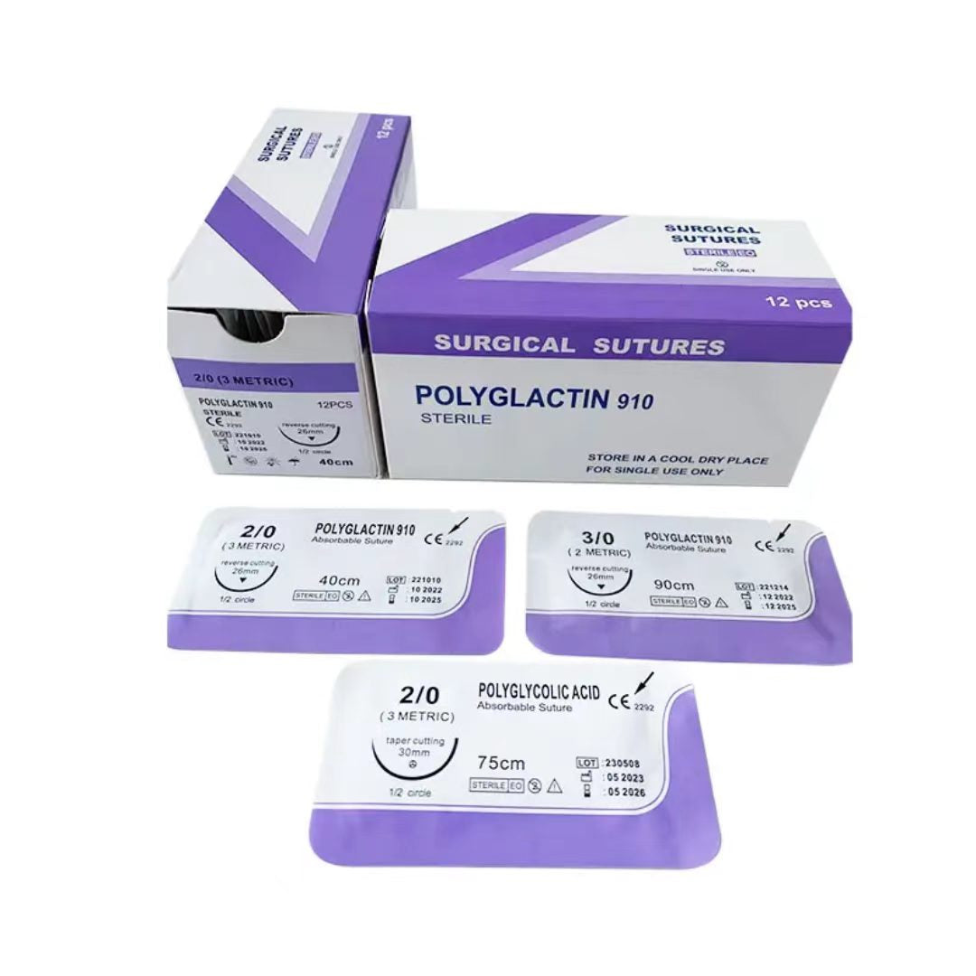 Factory Direct Medical Sutures with Needle - Absorbable & Non-Absorbable Surgical Sutures