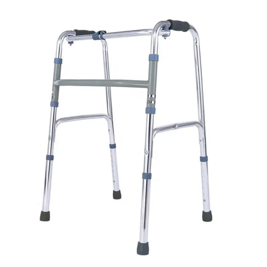 Factory Direct Lightweight Aluminum Walker - Adjustable Folding Walking Frame for Rehabilitation