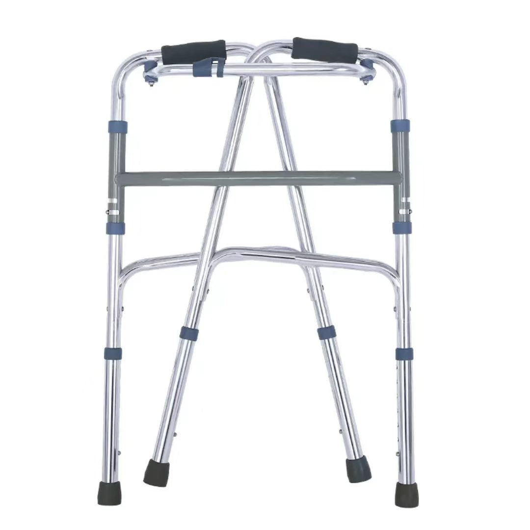 Factory Direct Lightweight Aluminum Walker - Adjustable Folding Walking Frame for Rehabilitation