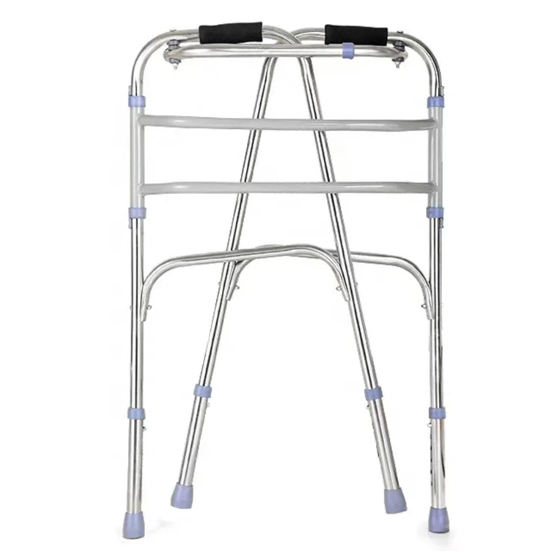 Factory Direct Lightweight Aluminum Walker - Adjustable Folding Walking Frame for Rehabilitation