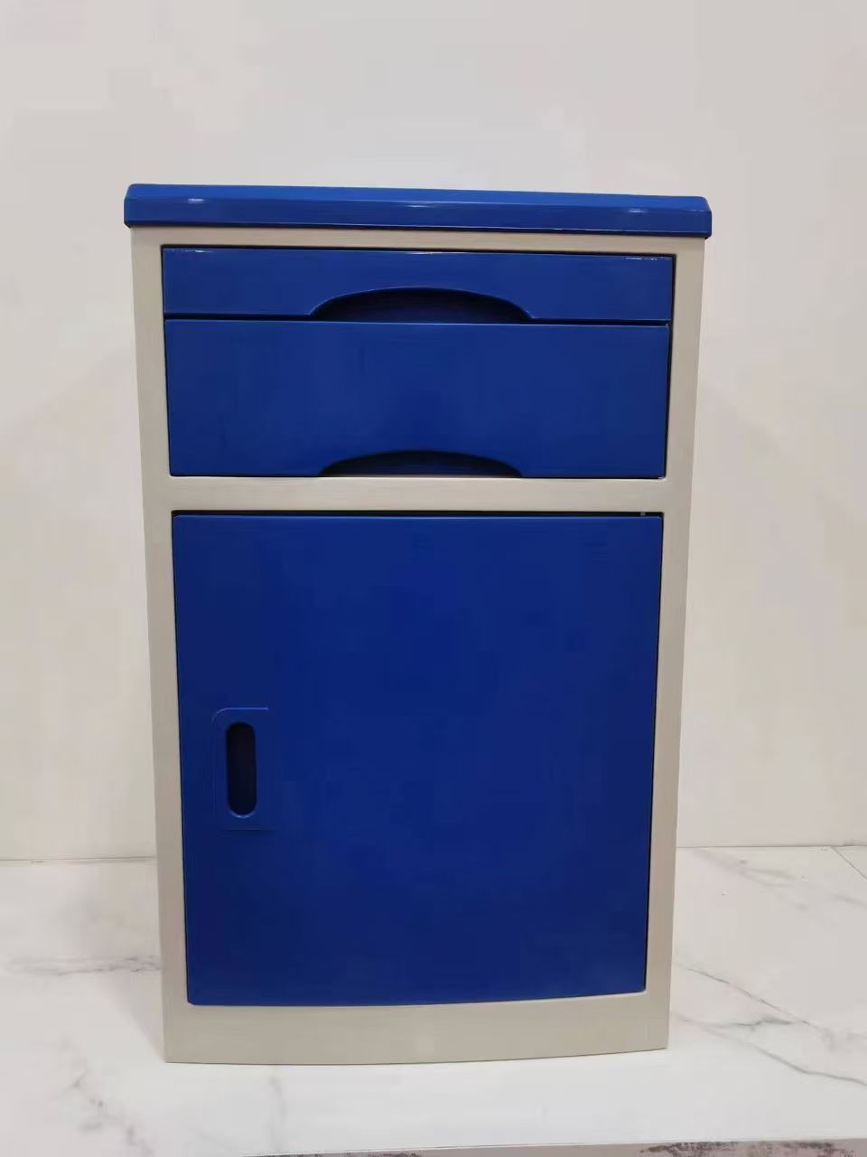 Hospital ABS Bedside Cabinet / Medical Storage Cabinet with Drawer and Door
